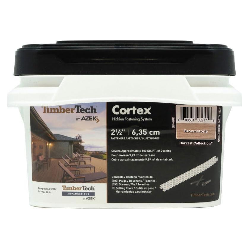 Fasteners Ocultos TimberTech Brownstone para Decking 9.29 m²