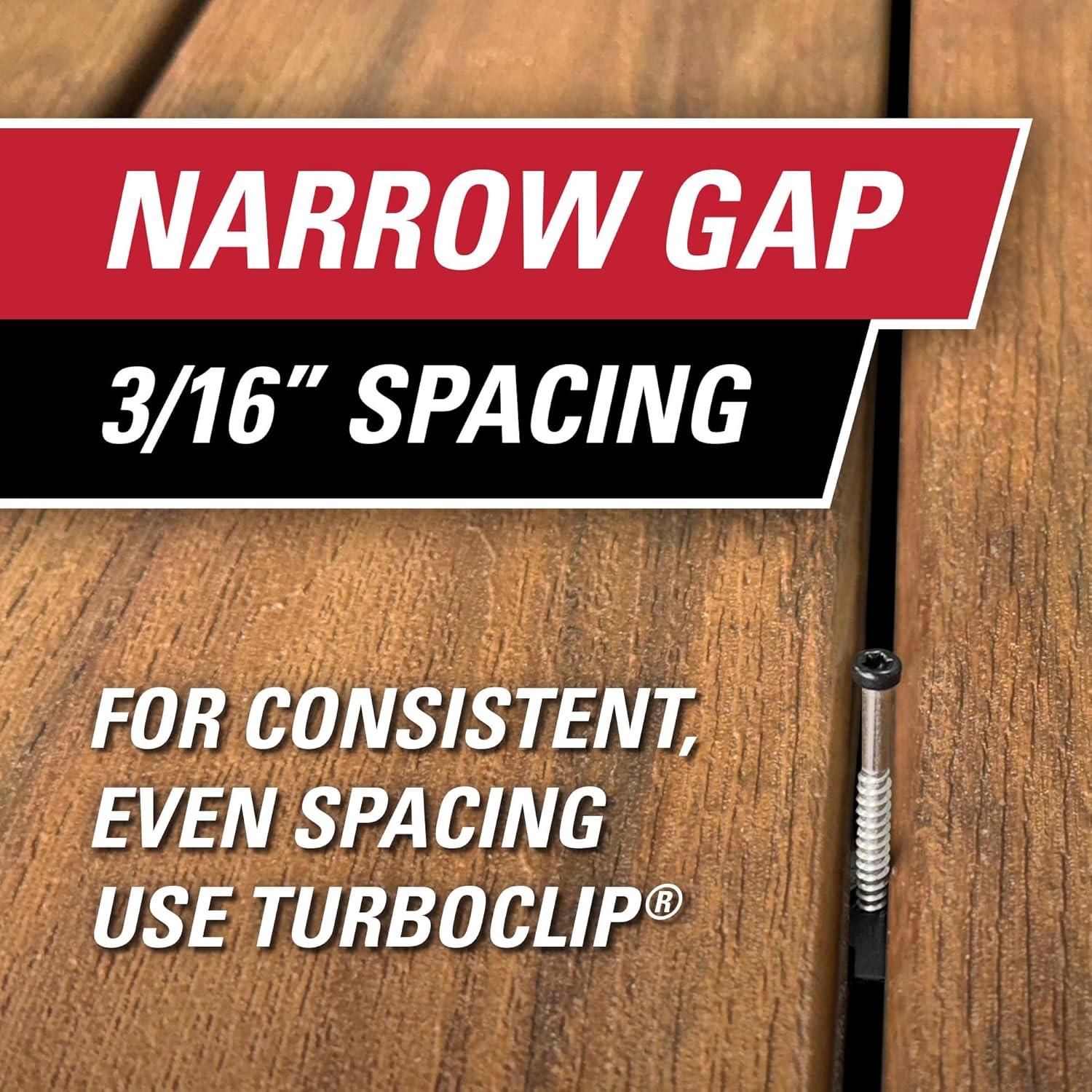 Sujetadores Ocultos para Deck TurboClip 192 Piezas 9.29 m²