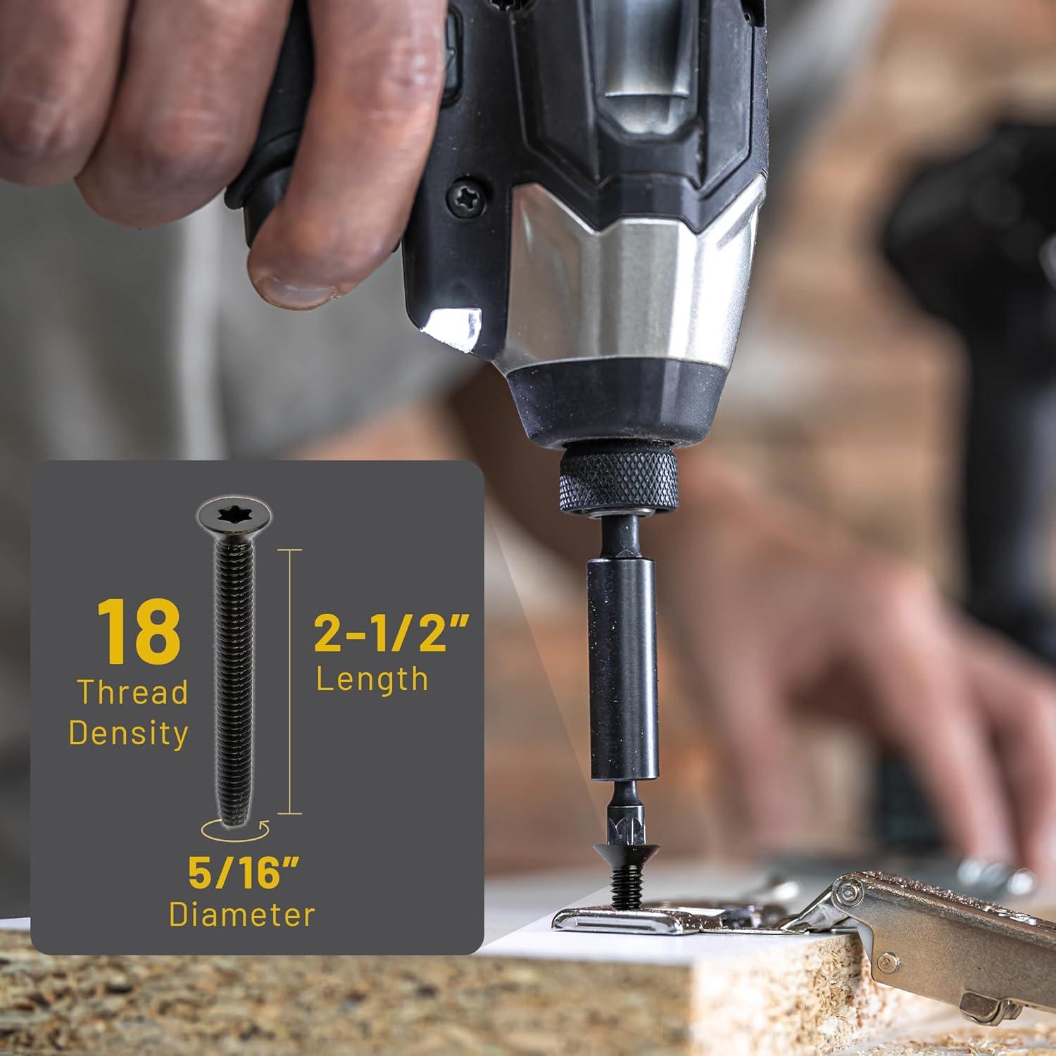 Tornillos BCP Sujetadores 6.35x63.5mm para Remolque - 100 Unidades