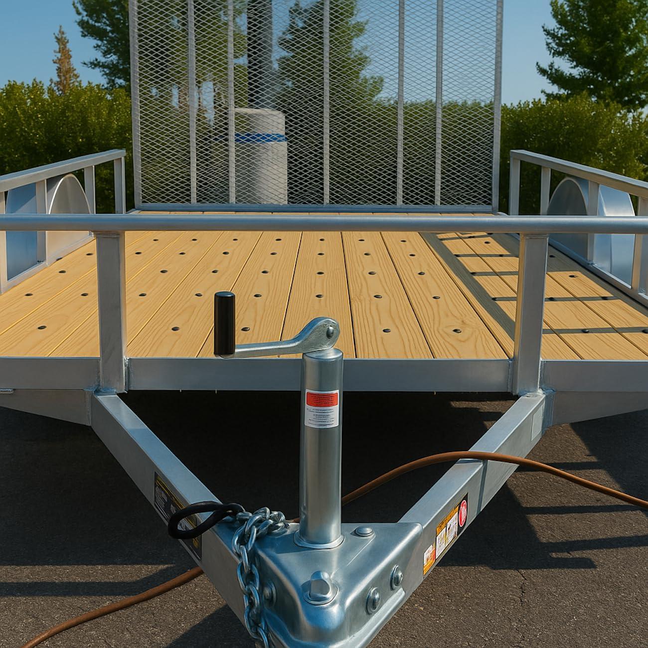 Tornillos BCP Sujetadores 6.35x63.5mm para Remolque - 100 Unidades