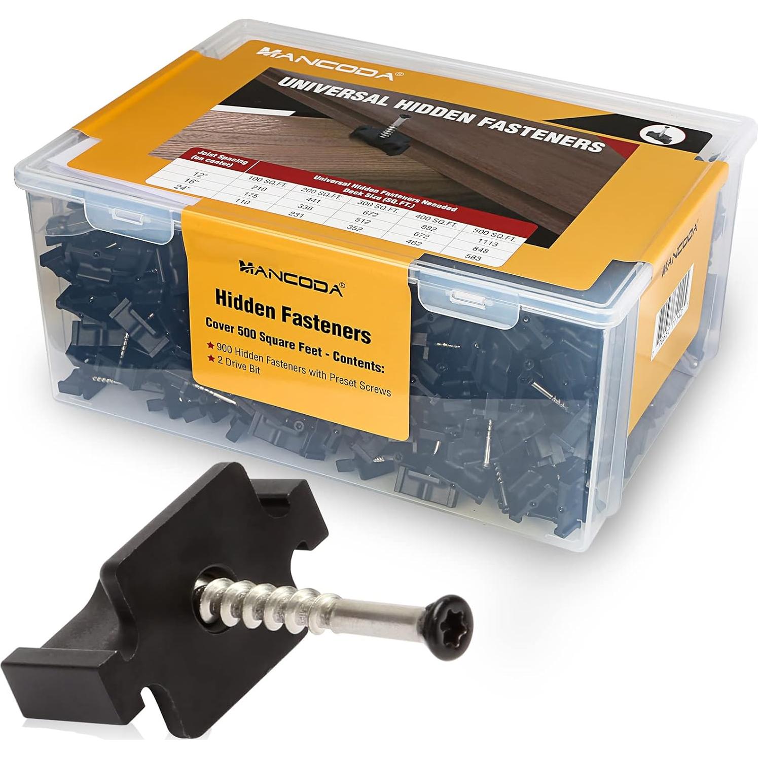 Sujetadores Ocultos ManCoda para Decks Compuestos 900 Unidades