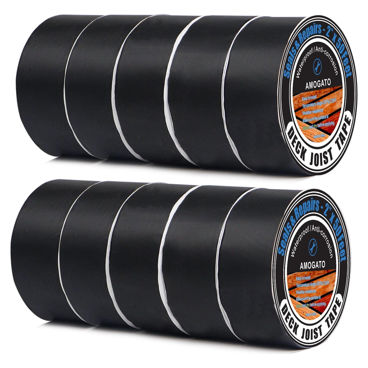 Cinta Butílica para Vigas AMOGATO 5 cm x 15 m - Paquete de 10