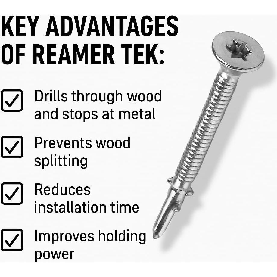 Tornillos Autoperforantes BCP 1/4" x 7 cm T-27 Torx - 100 Unidades