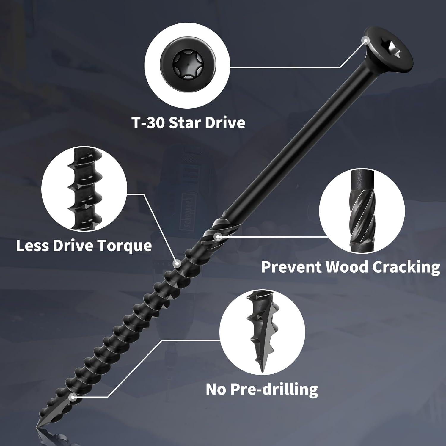 Tornillos para Deck FIXLINK #14 x 15.24 cm, 50pcs, Resistente a Oxidación