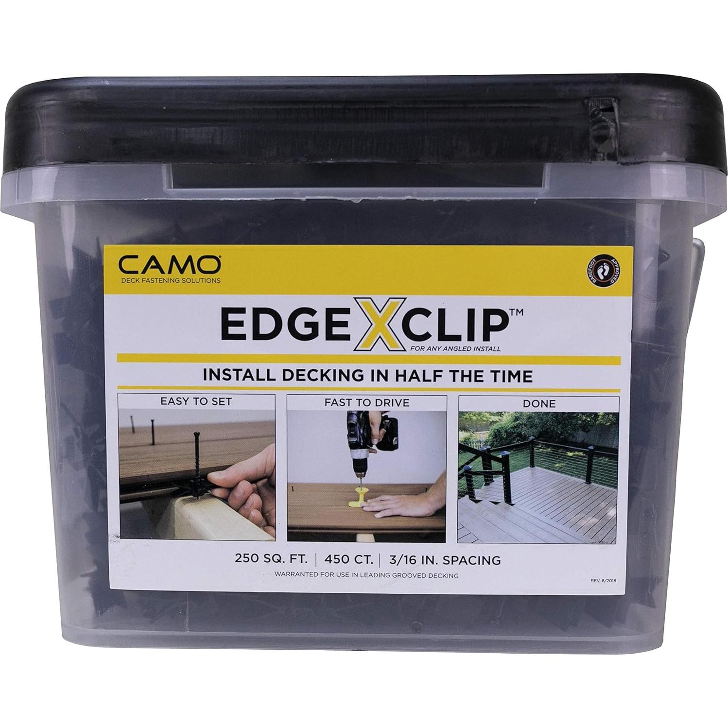 Clips Ocultos para Deck CAMO EDGEX - 90 Unidades