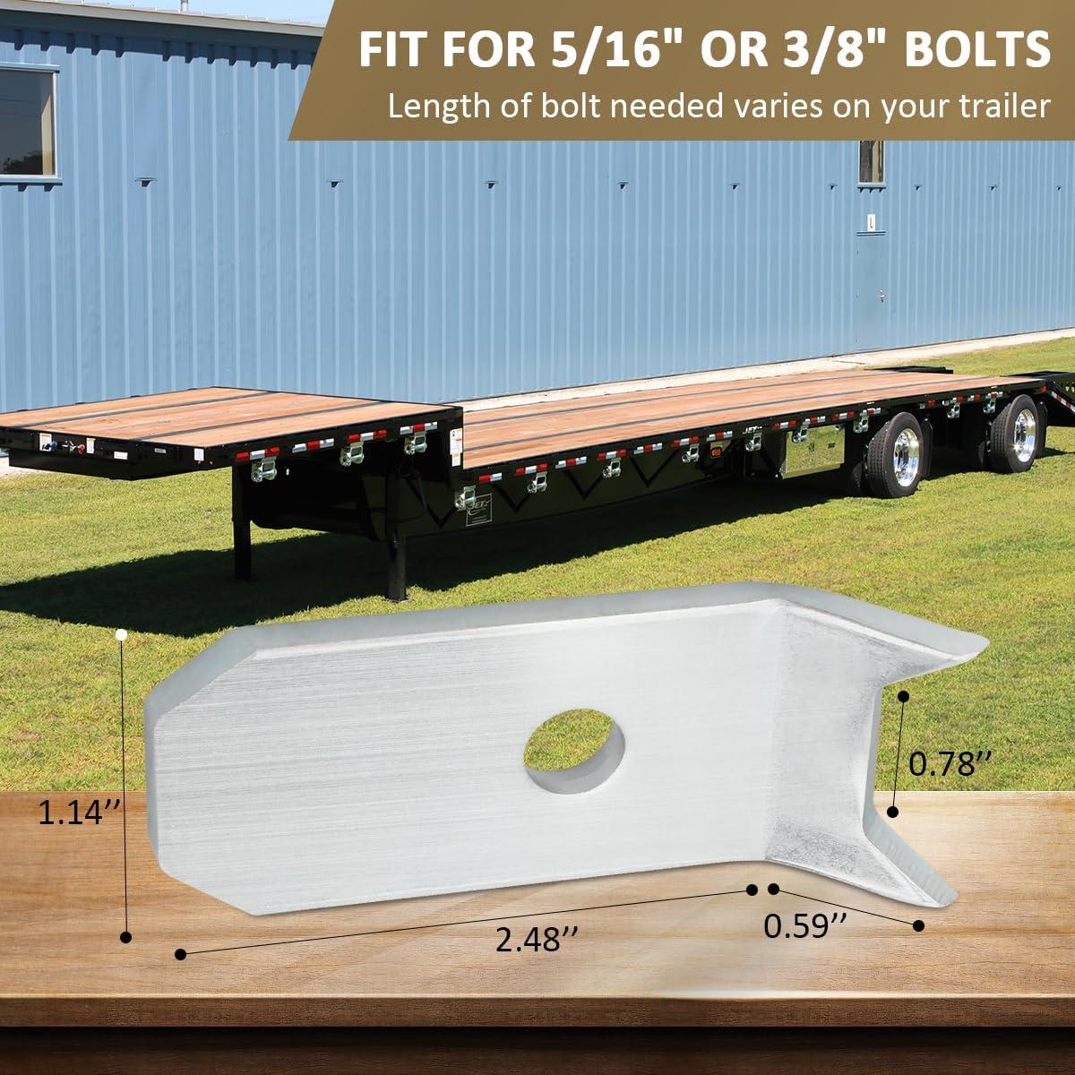 48 Clips de Sujeción para Suelo de Remolque SAQXK Acero