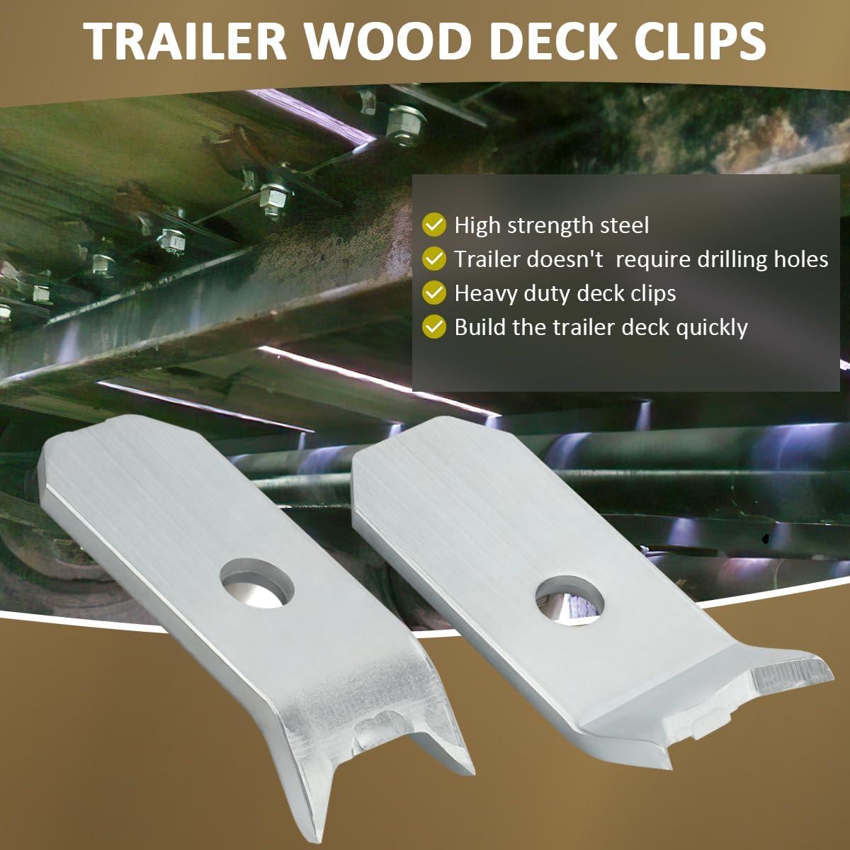 48 Clips de Sujeción para Suelo de Remolque SAQXK Acero