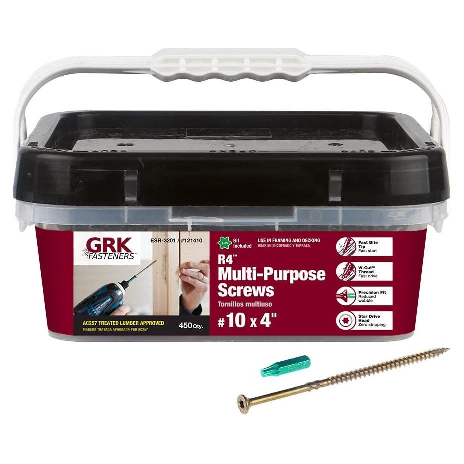 Tornillos Multiusos GRK R4 450 Piezas 4 x 100 mm