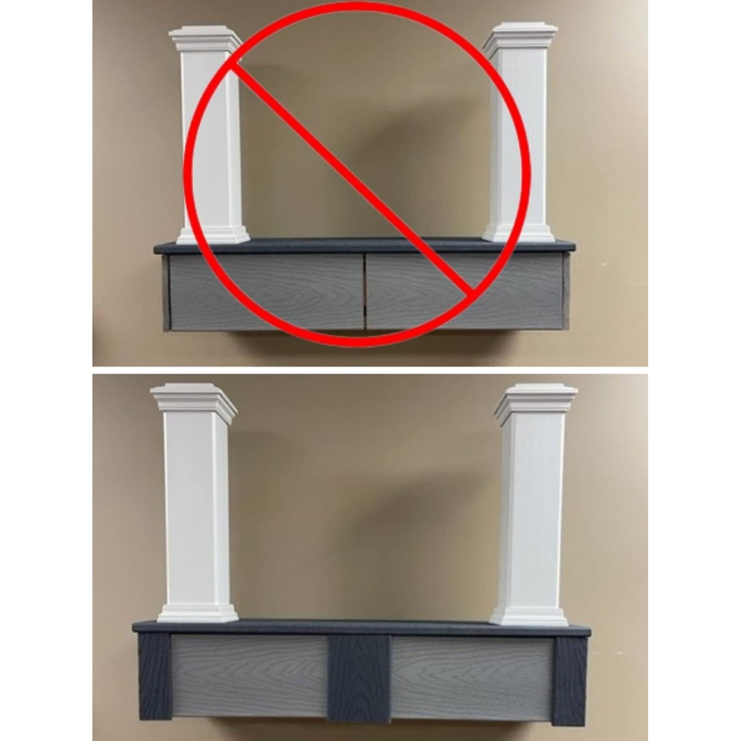 Fascia de Keystone HG Thermaform 30 cm Foggy Wharf para Decks