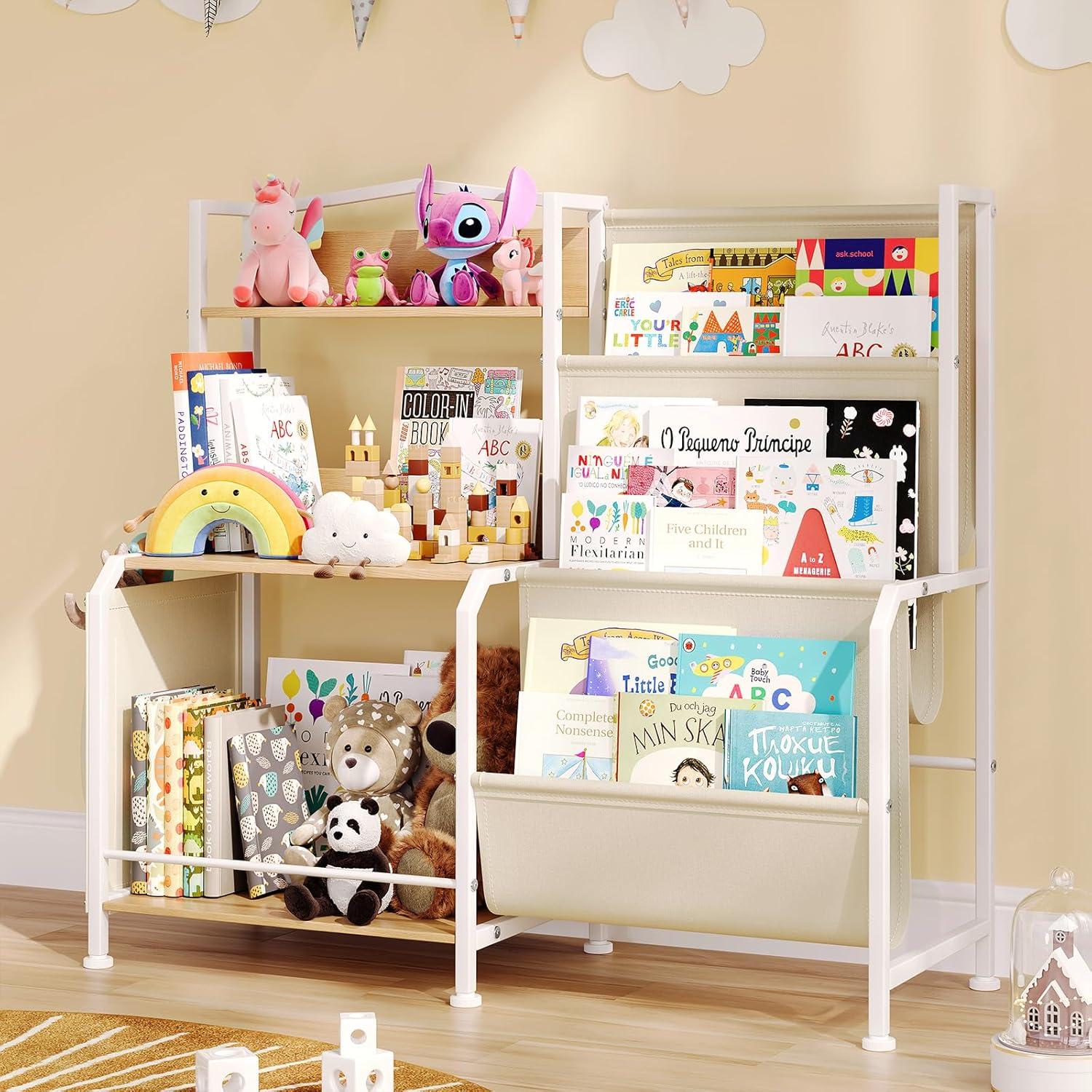 Estantería Infantil Multifuncional HC-BS01 - 3 Niveles 83.1x30x79.2cm