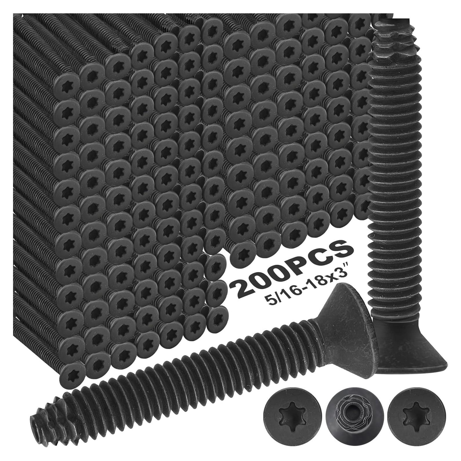 Tornillos Autoperforantes Blulu 200 Piezas 5/16-18 x 7.94 cm