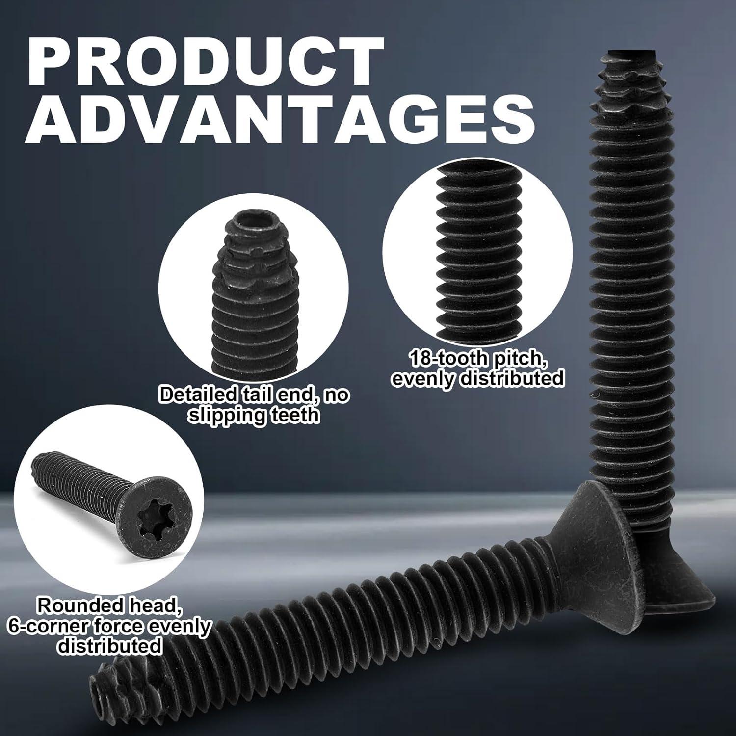 Tornillos Autoperforantes Blulu 200 Piezas 5/16-18 x 7.94 cm