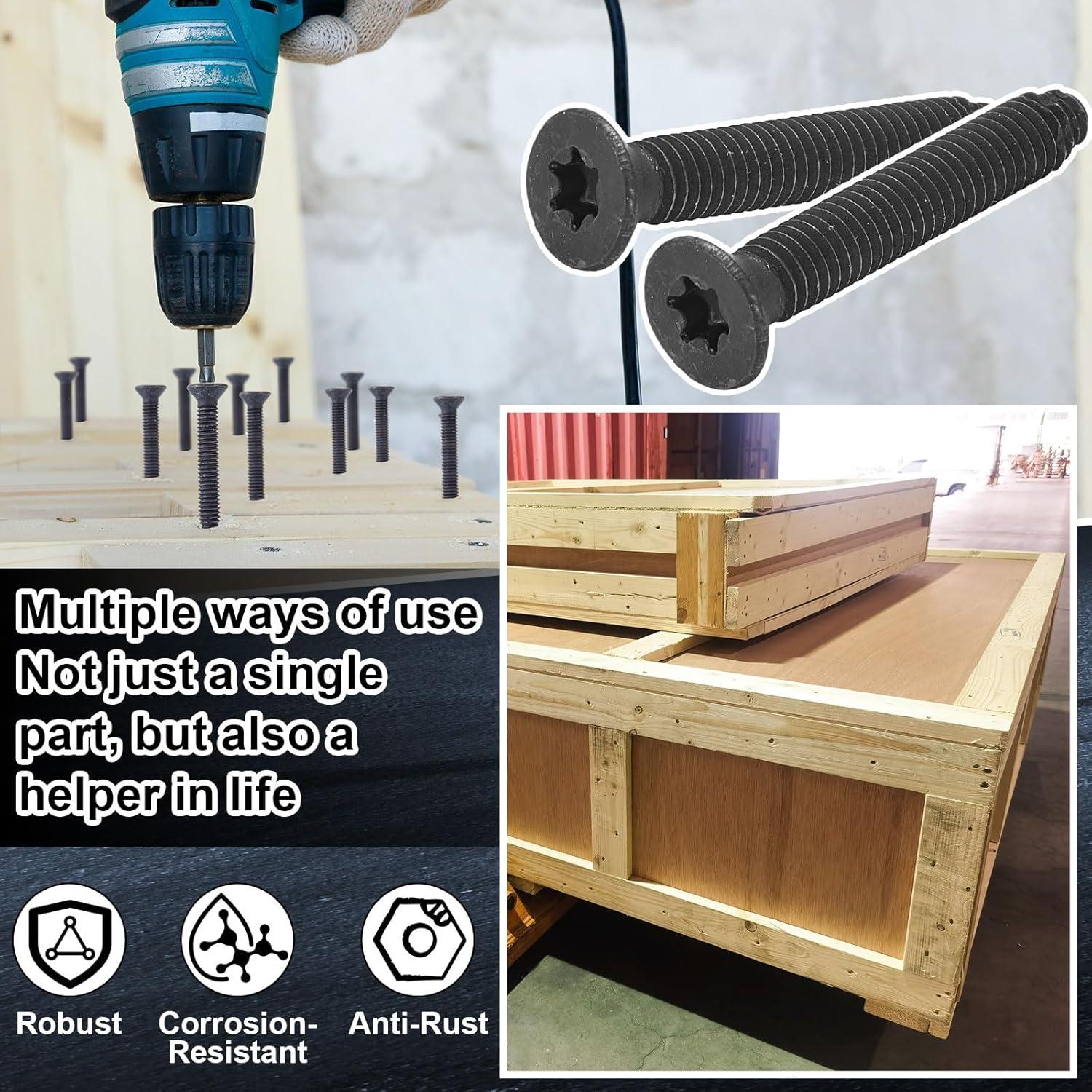 Tornillos Autoperforantes Blulu 200 Piezas 5/16-18 x 7.94 cm