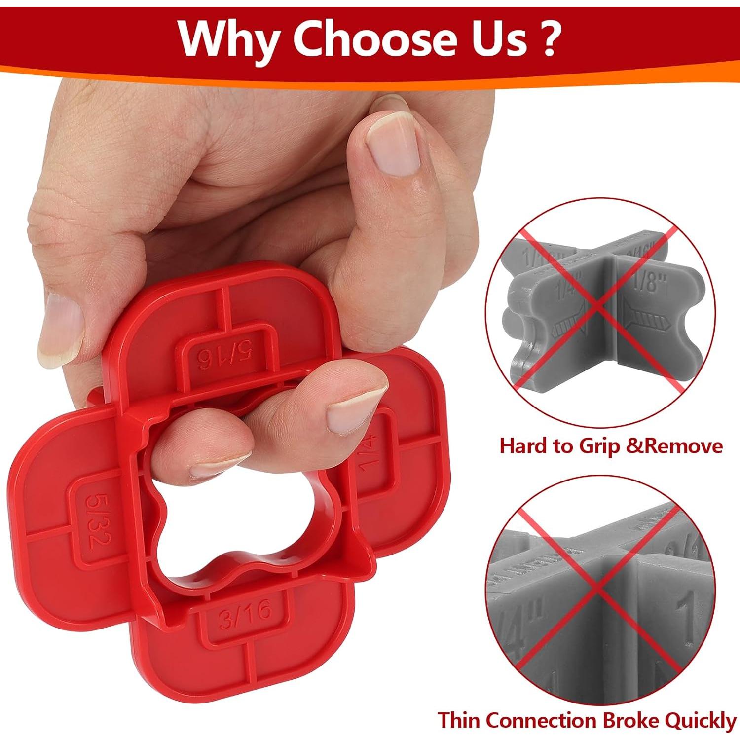 Espaciadores de Deck 4-en-1 TOHLIX - 6 Piezas Multi-Tamaño