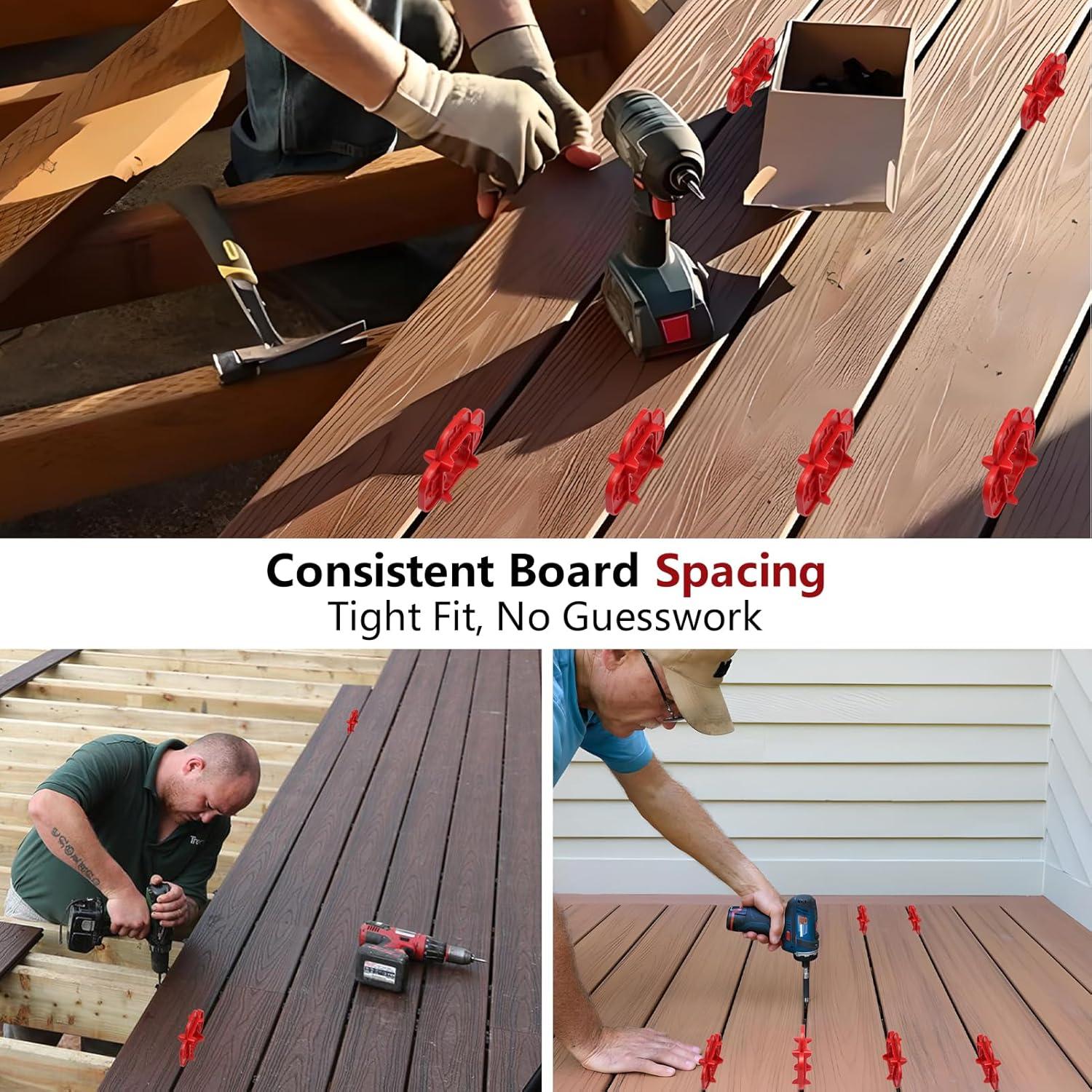 Espaciadores de Deck 4-en-1 TOHLIX - 6 Piezas Multi-Tamaño