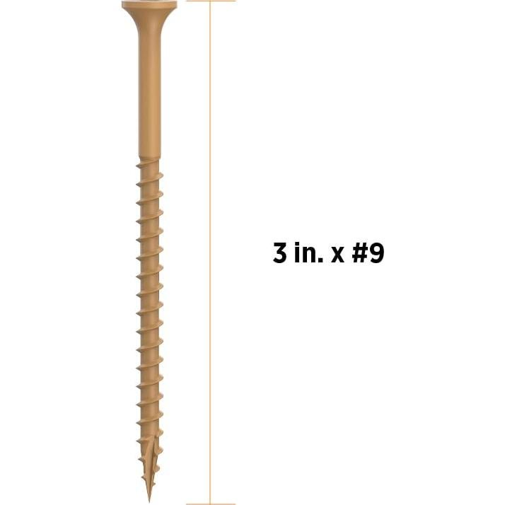 Tornillos para Deck CAMO Premium 76 mm #9 Beige (350 unidades)