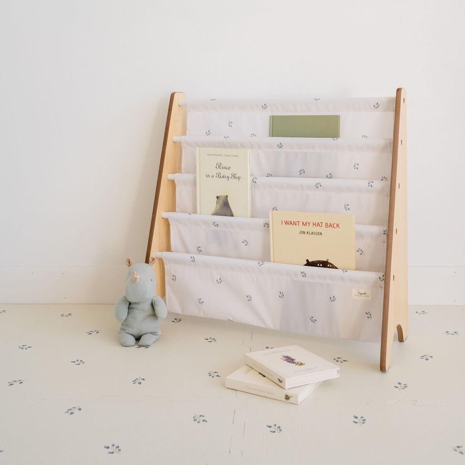 Estantería de Libros 3 Sprouts de Tela Reciclada 4 Niveles