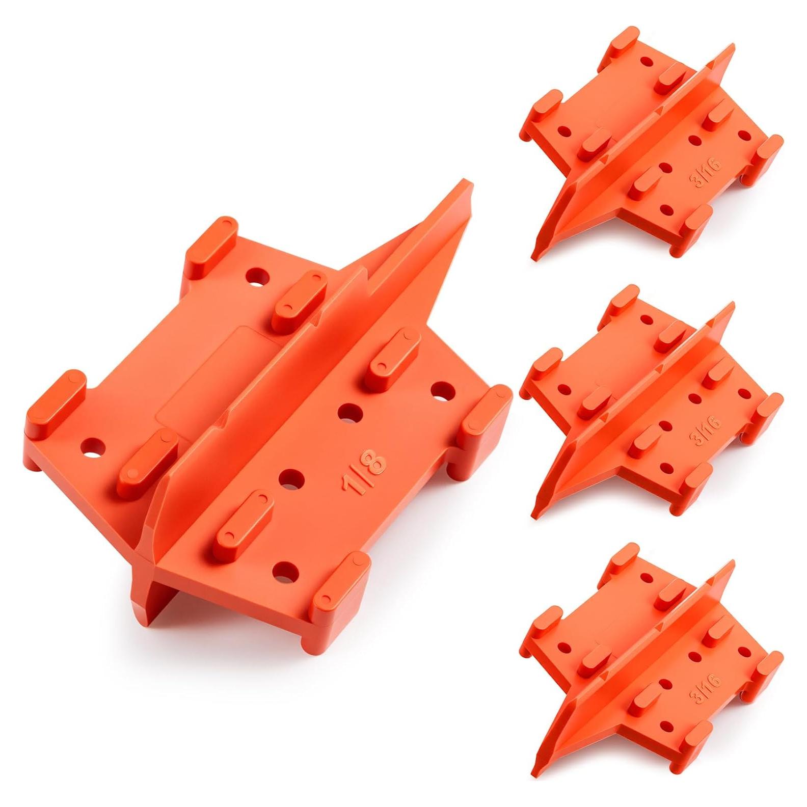 4 Espaciadores de Deck Naranja CroBlissful 1/8" y 3/16"