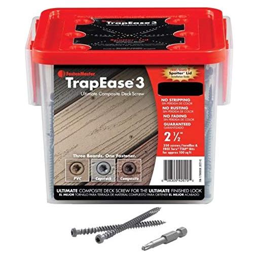 Tornillos para Deck TrapEase 3 Fastenmaster 350 Unidades