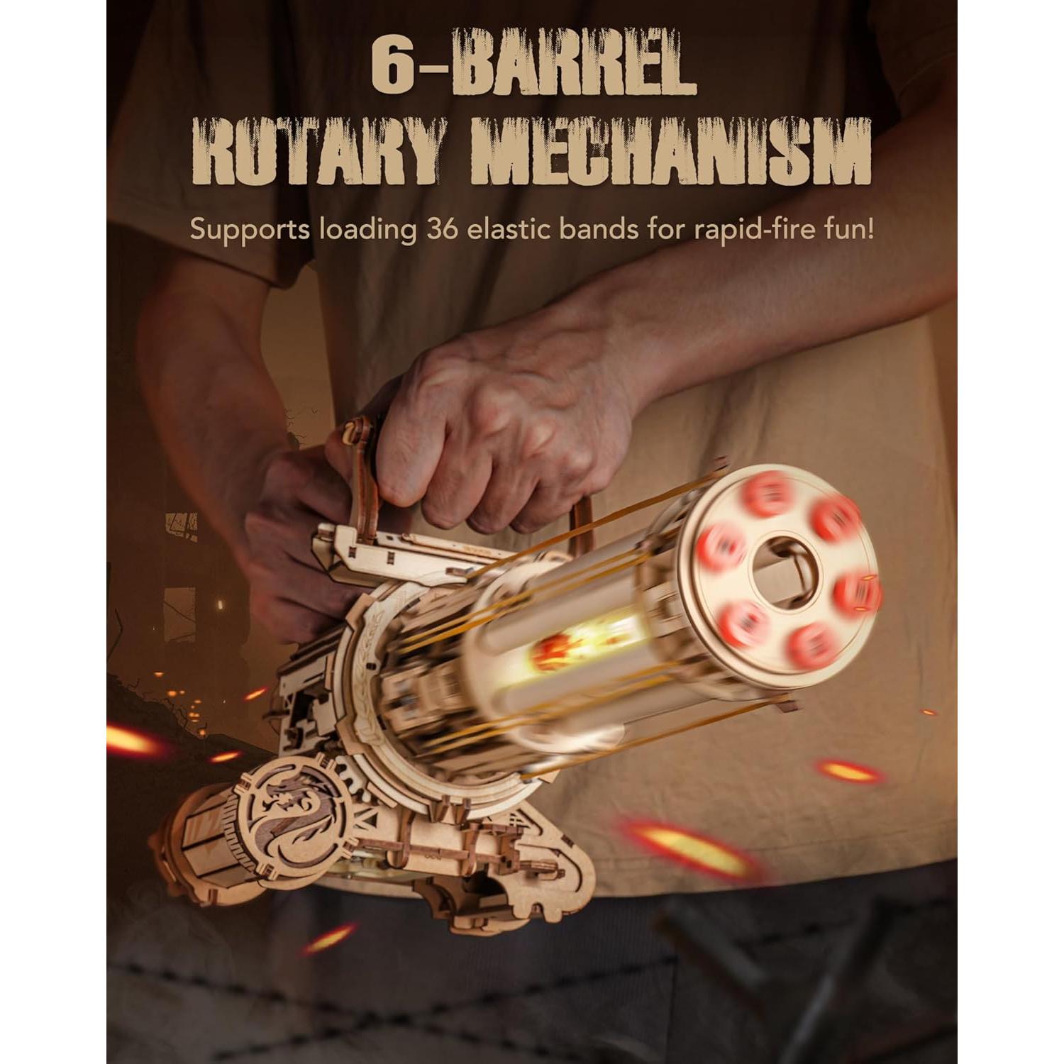 Rompecabezas 3D ROKR Máquina de Barril Rotatorio 412 Piezas