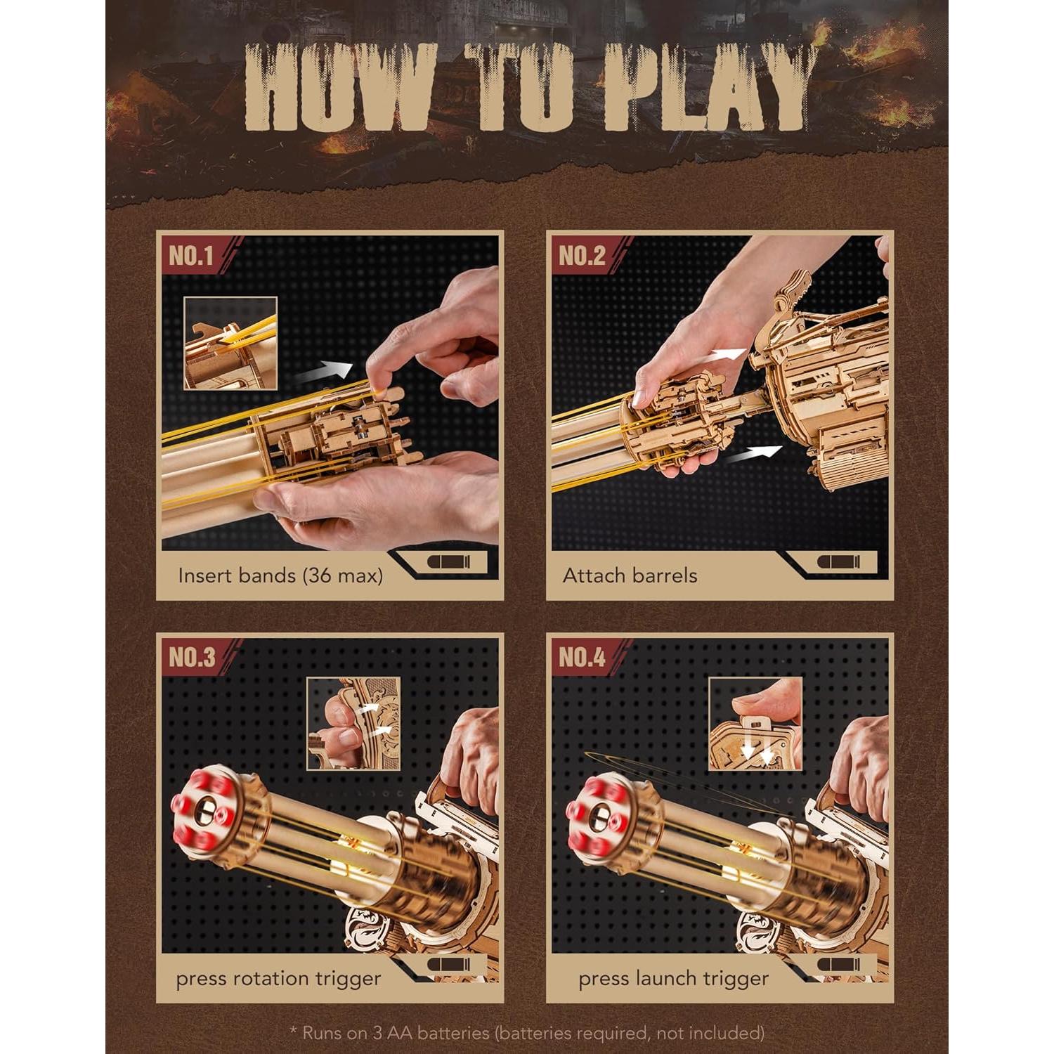 Rompecabezas 3D ROKR Máquina de Barril Rotatorio 412 Piezas