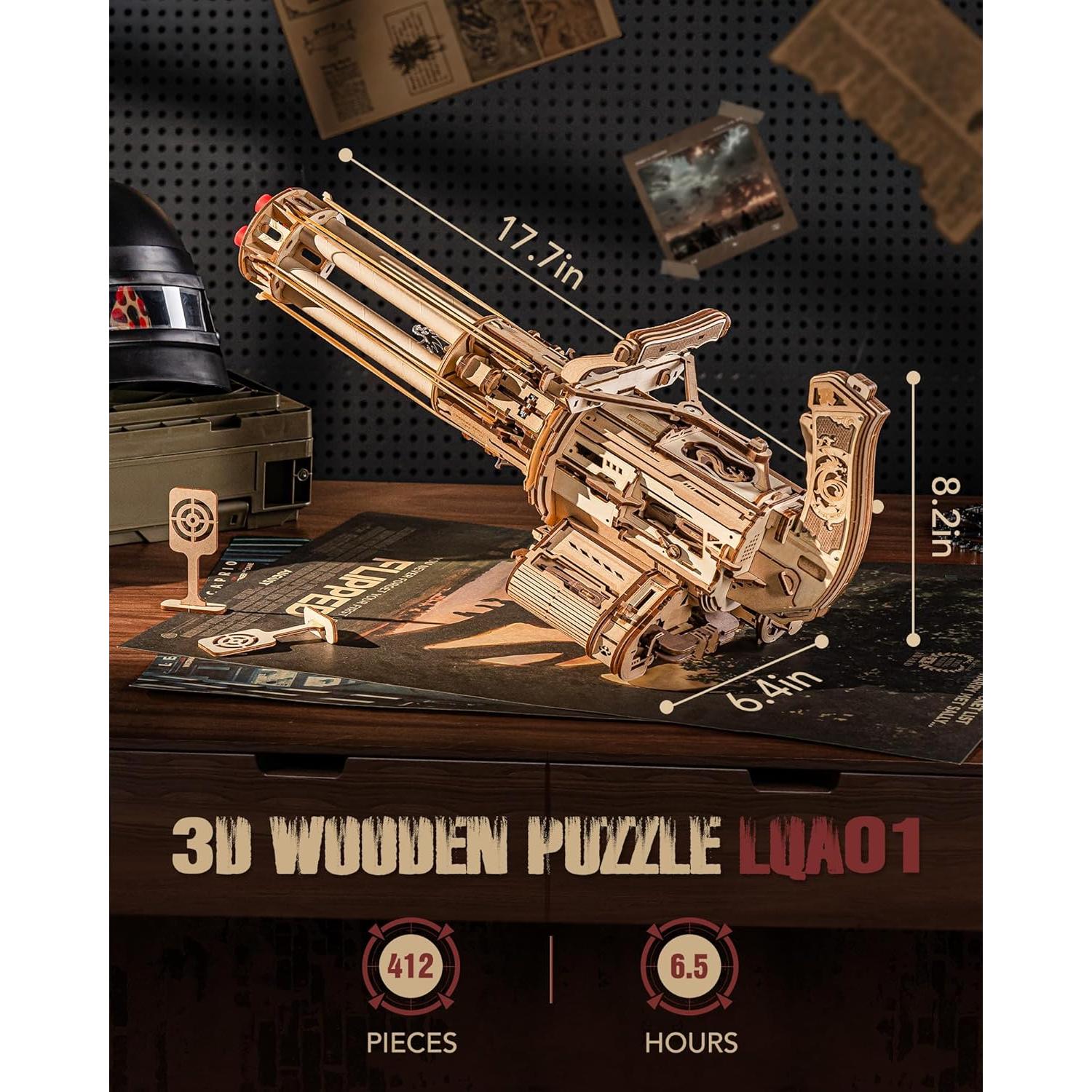 Rompecabezas 3D ROKR Máquina de Barril Rotatorio 412 Piezas