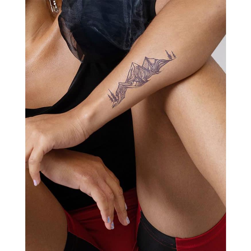 Tatuaje Temporal Inkbox Nacido para Vagabundear 12.7x5.1cm