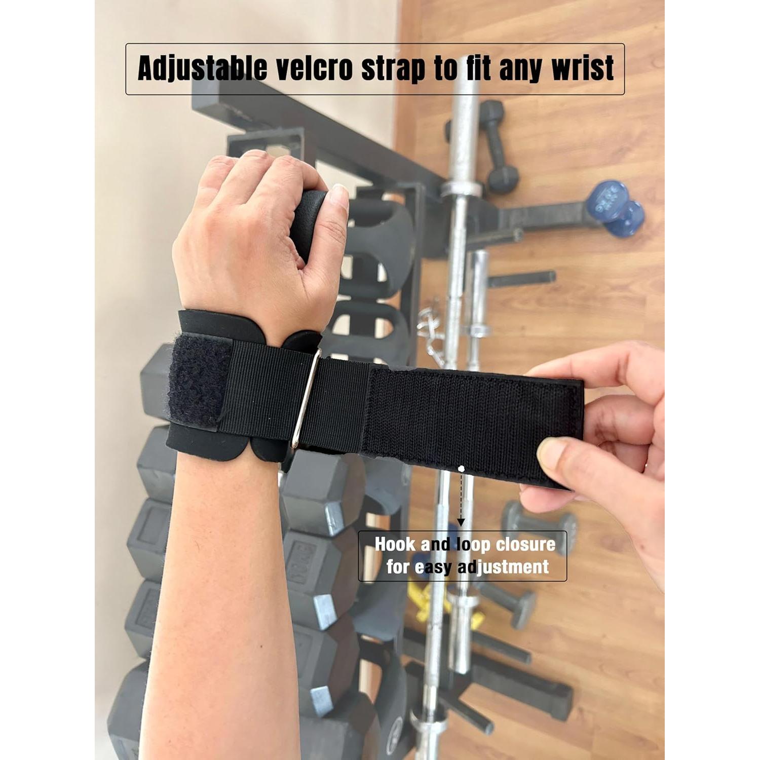 Ganchos de Levantamiento de Pesas Roam & Wrap - Neopreno Grueso