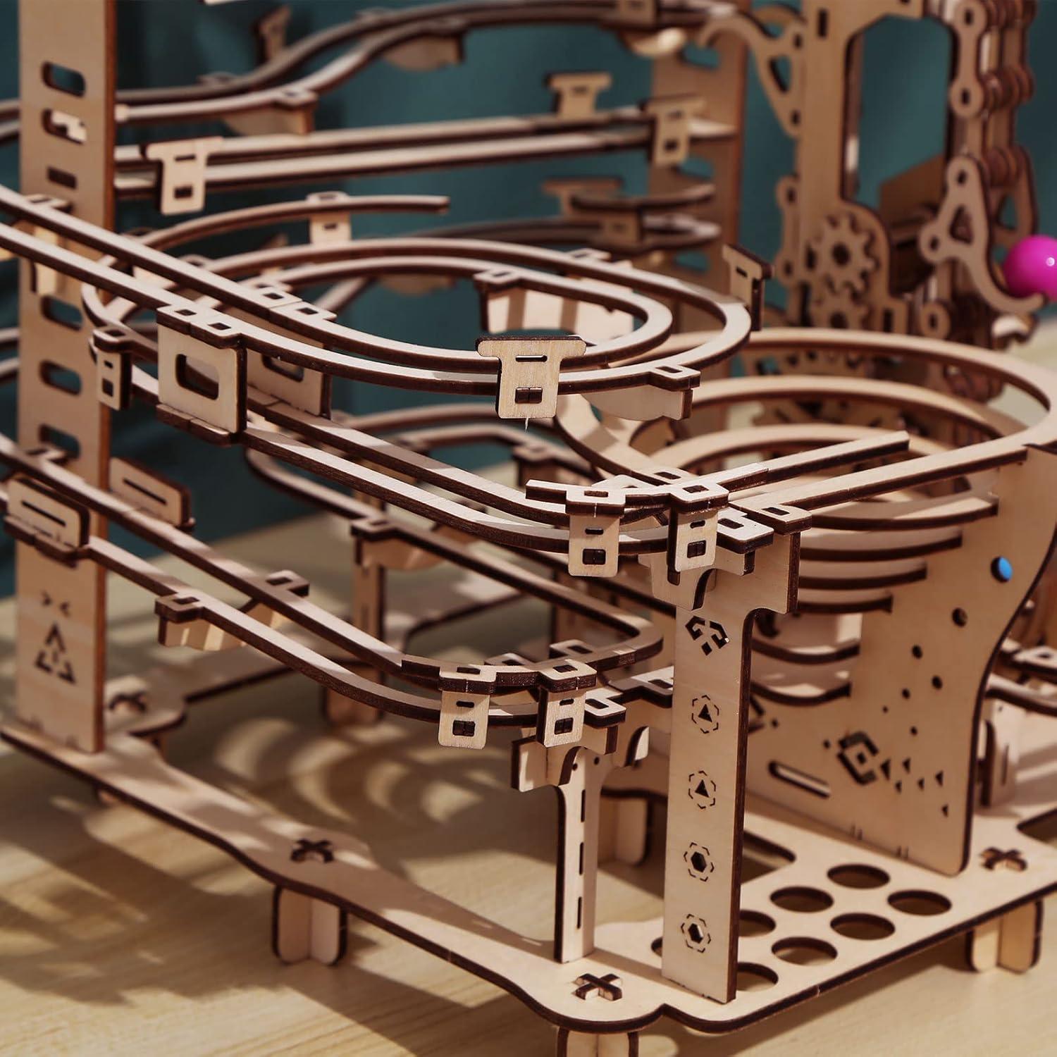 Kit de Carrera de Canicas 3D ROEOLNIL - Rompecabezas de Madera