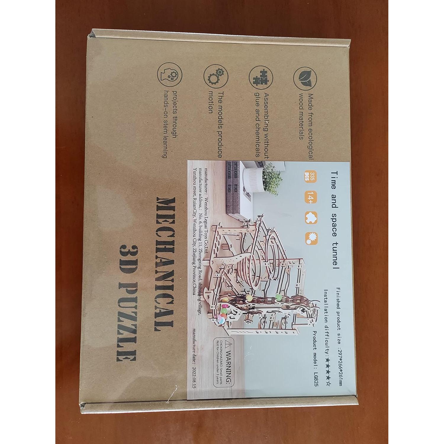 Kit de Carrera de Canicas 3D ROEOLNIL - Rompecabezas de Madera