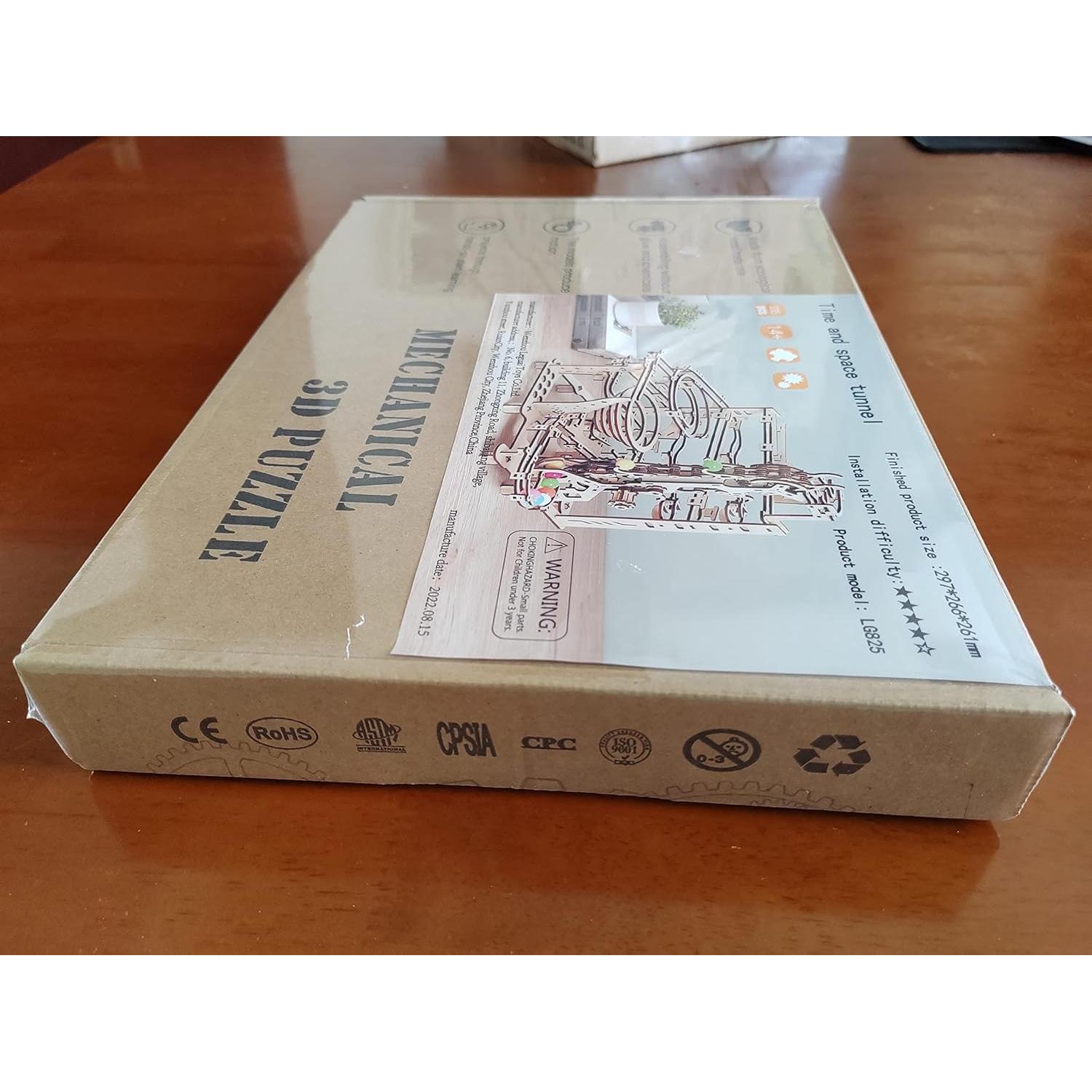 Kit de Carrera de Canicas 3D ROEOLNIL - Rompecabezas de Madera