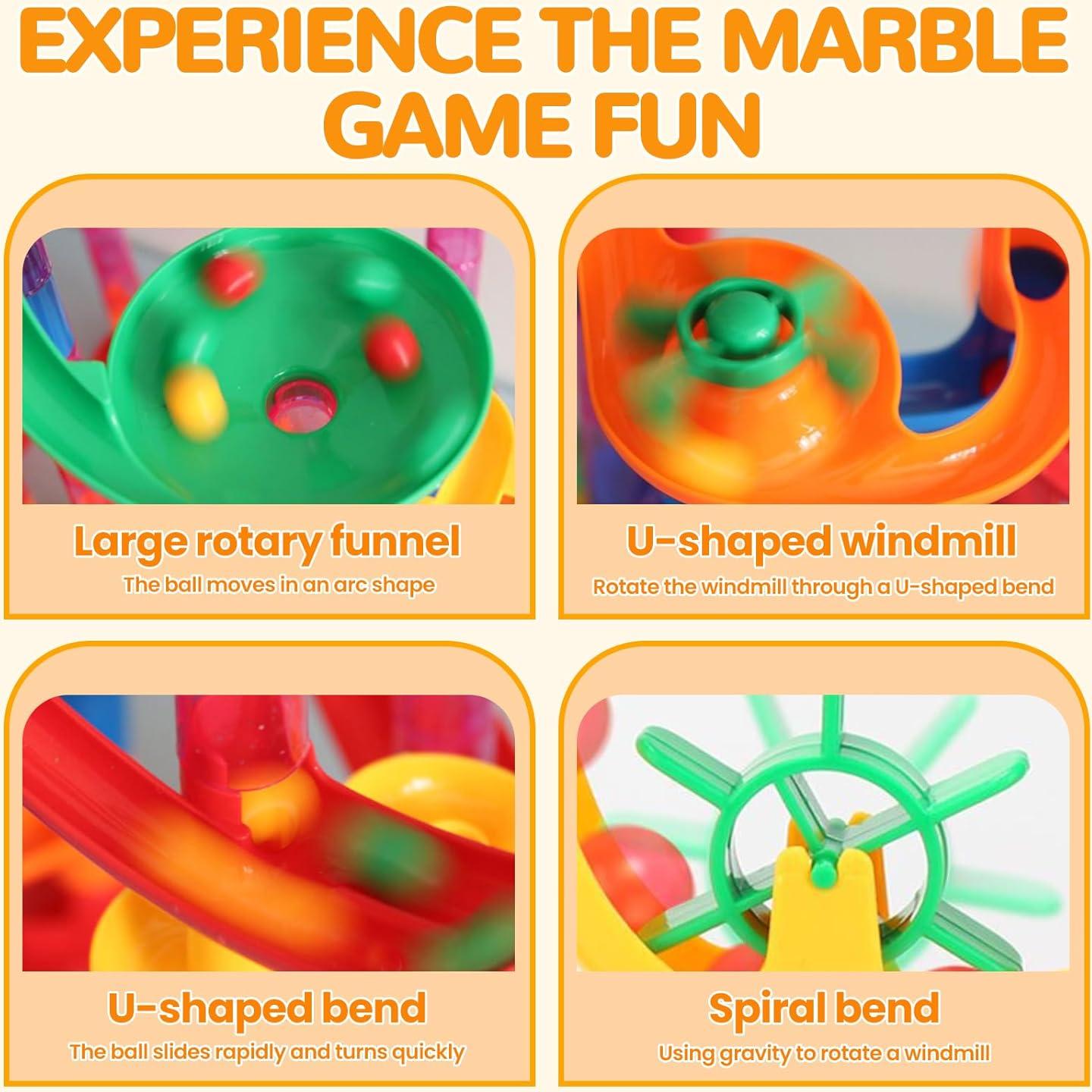 Pista de Canicas LESSETI 133 Piezas Juguete Educativo STEM