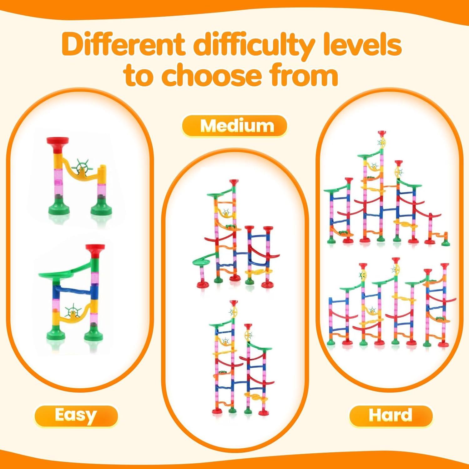 Pista de Canicas LESSETI 133 Piezas Juguete Educativo STEM