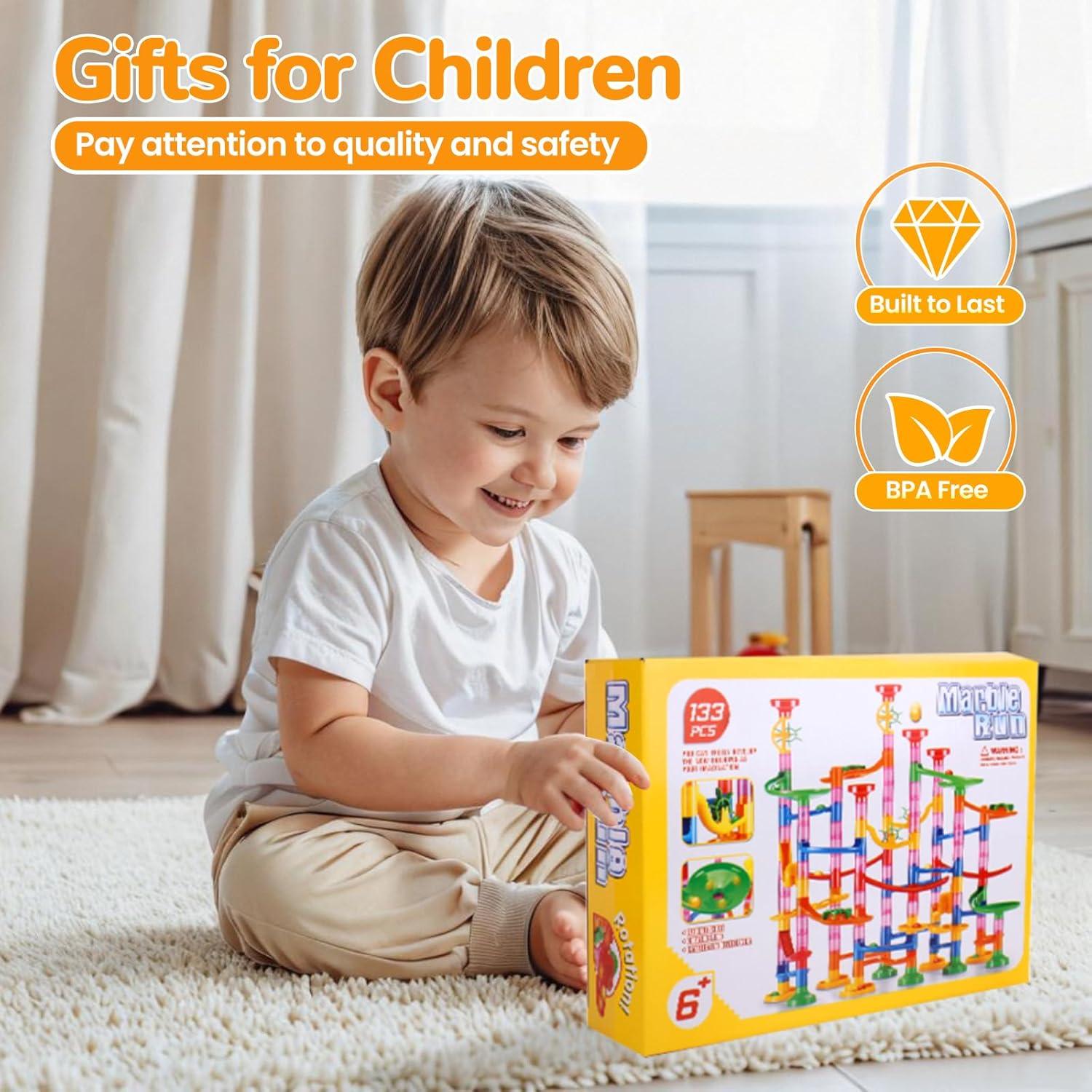 Pista de Canicas LESSETI 133 Piezas Juguete Educativo STEM