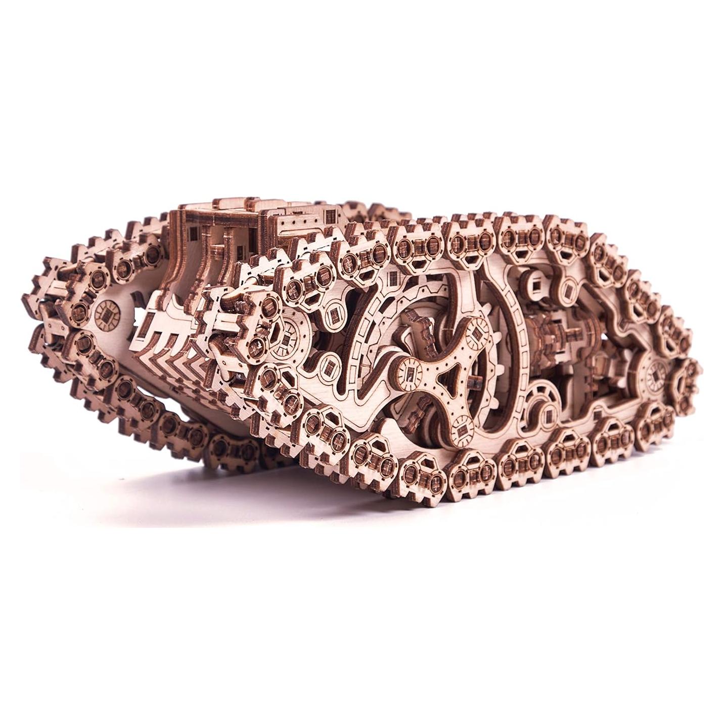 Tanque de Vapor Wood Trick 3D Rompecabezas Mecánico DIY