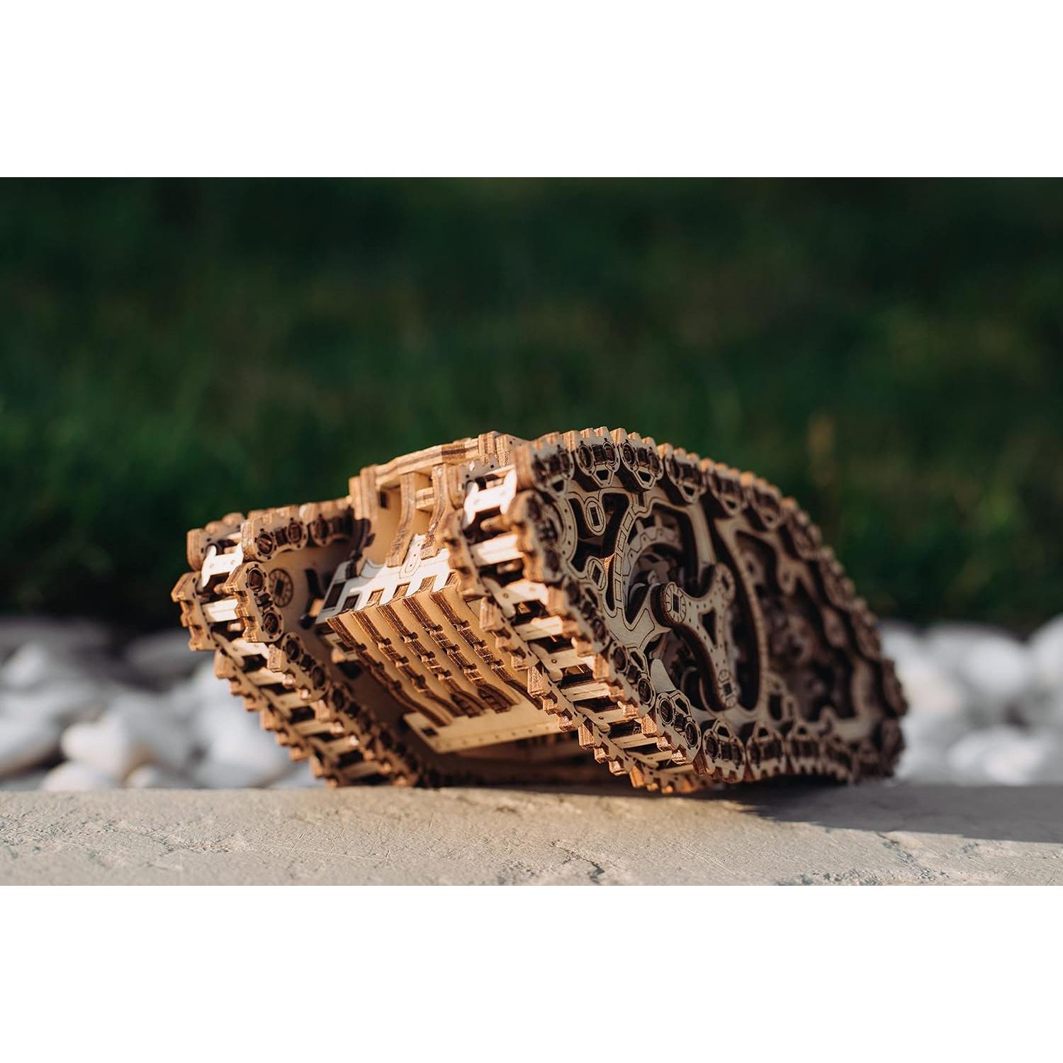 Tanque de Vapor Wood Trick 3D Rompecabezas Mecánico DIY