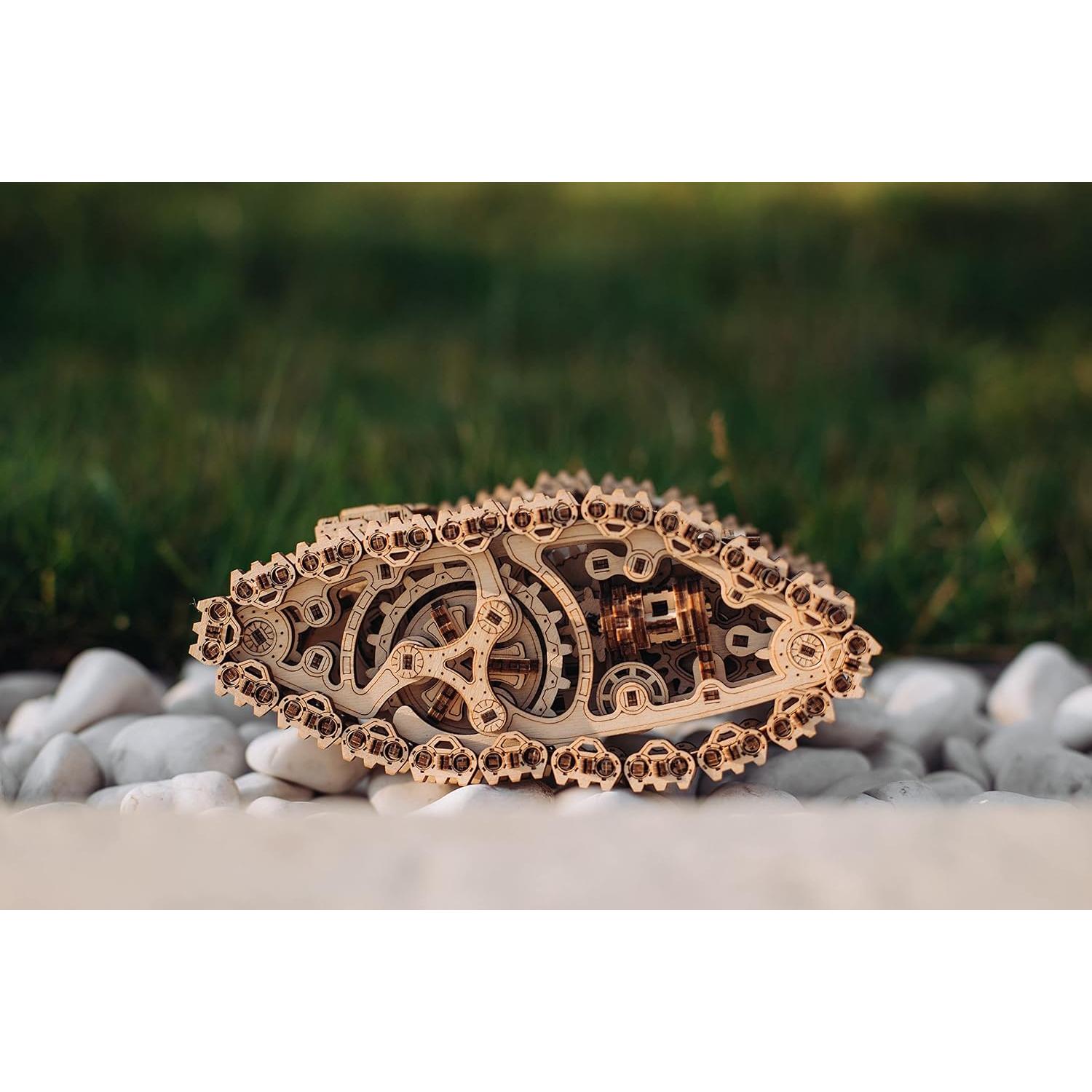 Tanque de Vapor Wood Trick 3D Rompecabezas Mecánico DIY