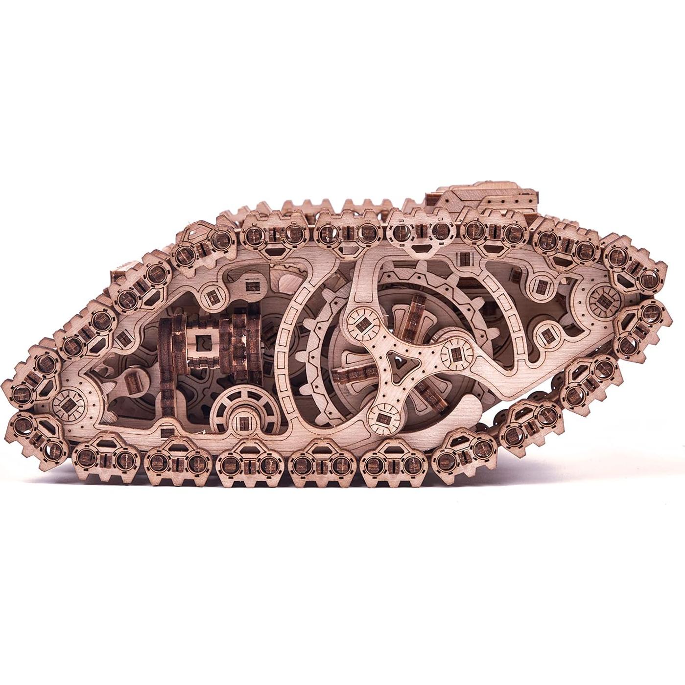 Tanque de Vapor Wood Trick 3D Rompecabezas Mecánico DIY