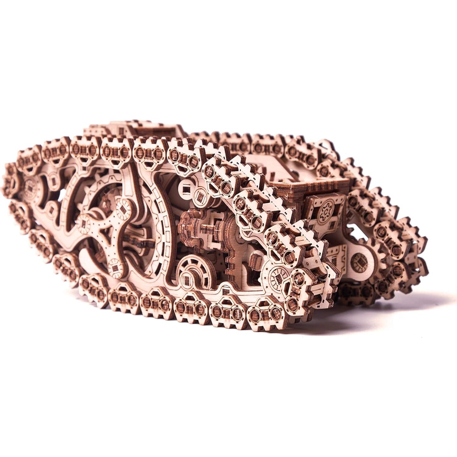 Tanque de Vapor Wood Trick 3D Rompecabezas Mecánico DIY