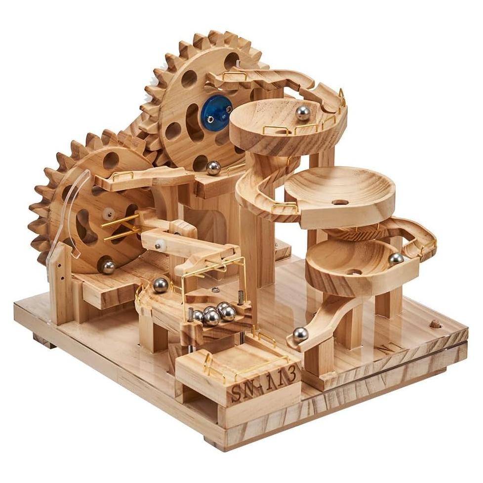 Rompecabezas 3D de Madera Aetheria Carrera de Canicas Mecánica