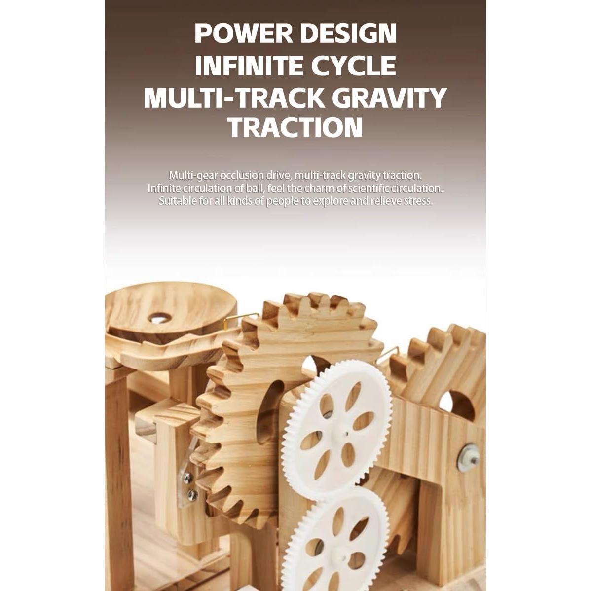 Rompecabezas 3D de Madera Aetheria Carrera de Canicas Mecánica