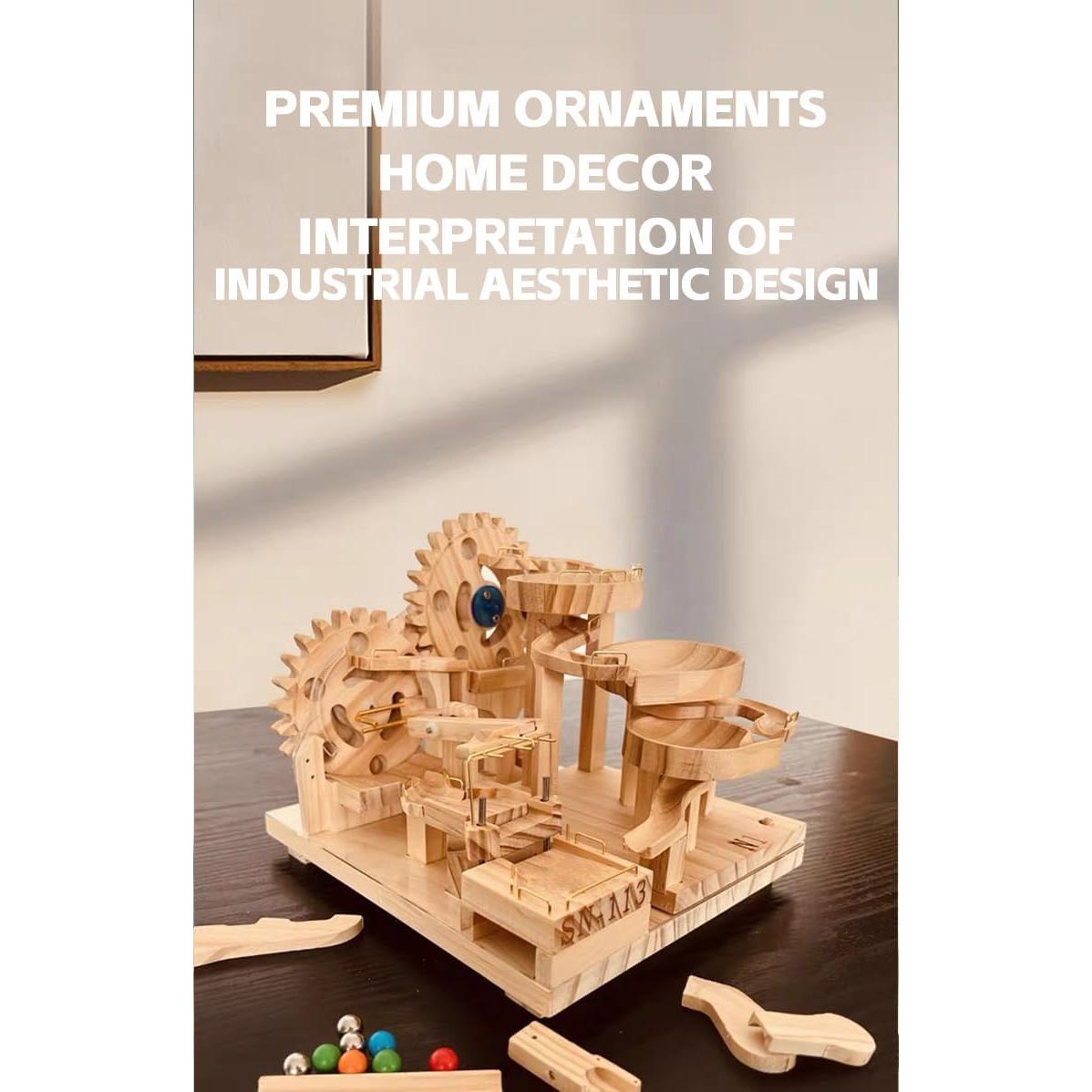 Rompecabezas 3D de Madera Aetheria Carrera de Canicas Mecánica