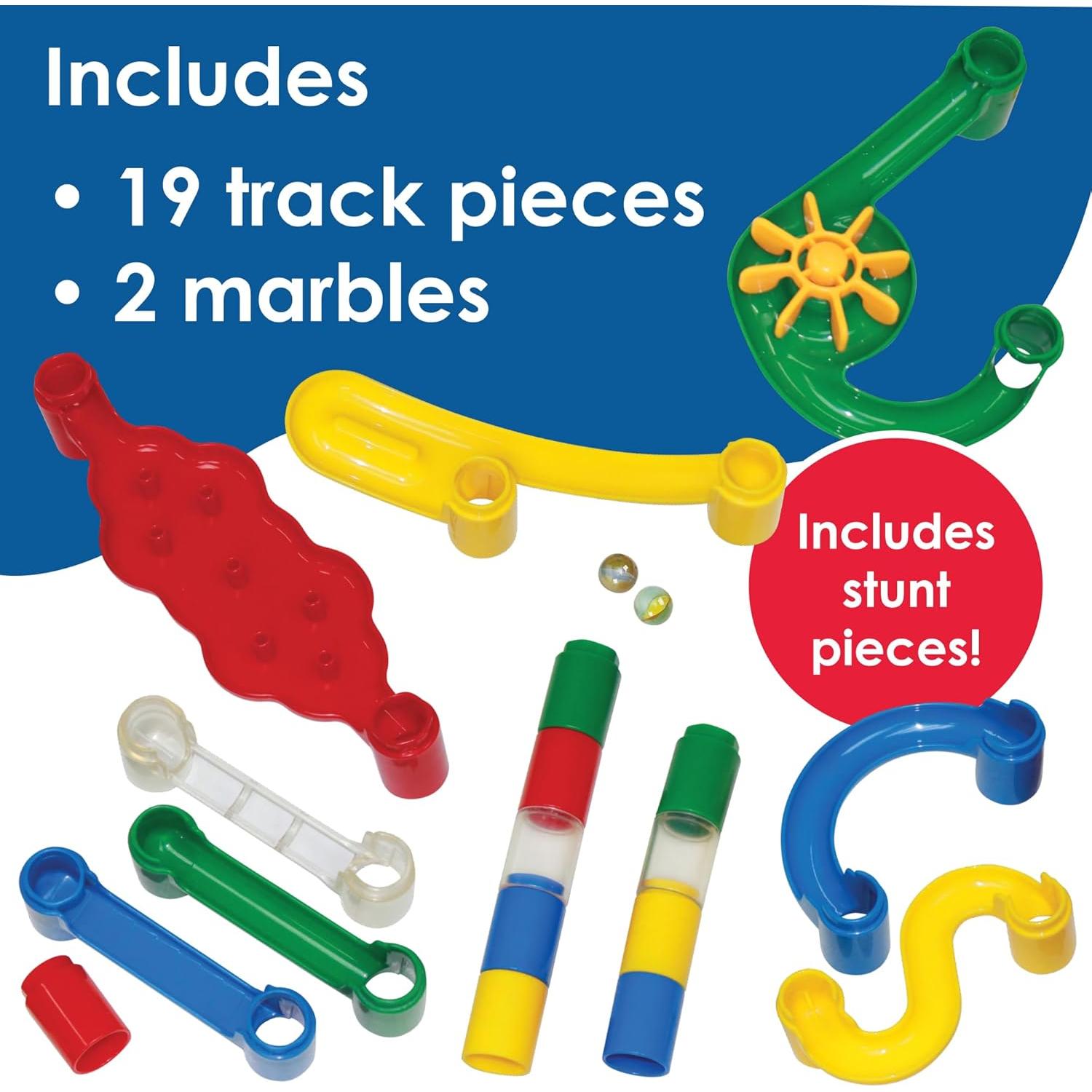 Conjunto de Pistas de Canicas MindWare Marble Run 103 Piezas
