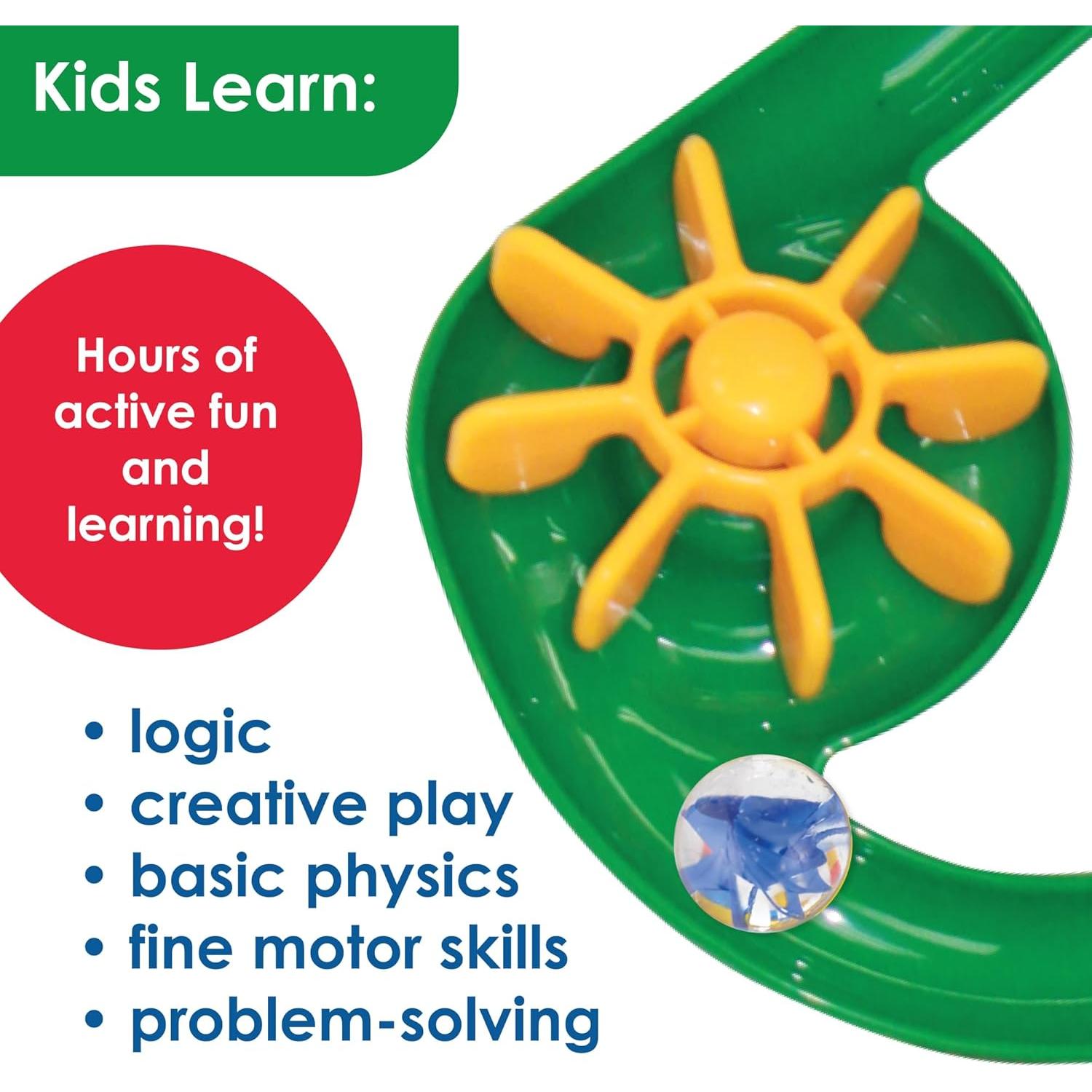 Conjunto de Pistas de Canicas MindWare Marble Run 103 Piezas