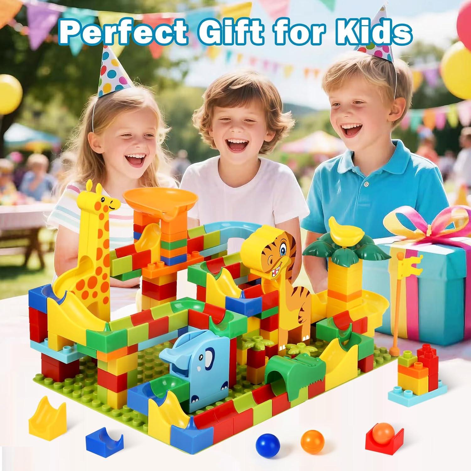 Carrera de Canicas Dinosaurio MOONTOY 200 Piezas Juguete Educativo