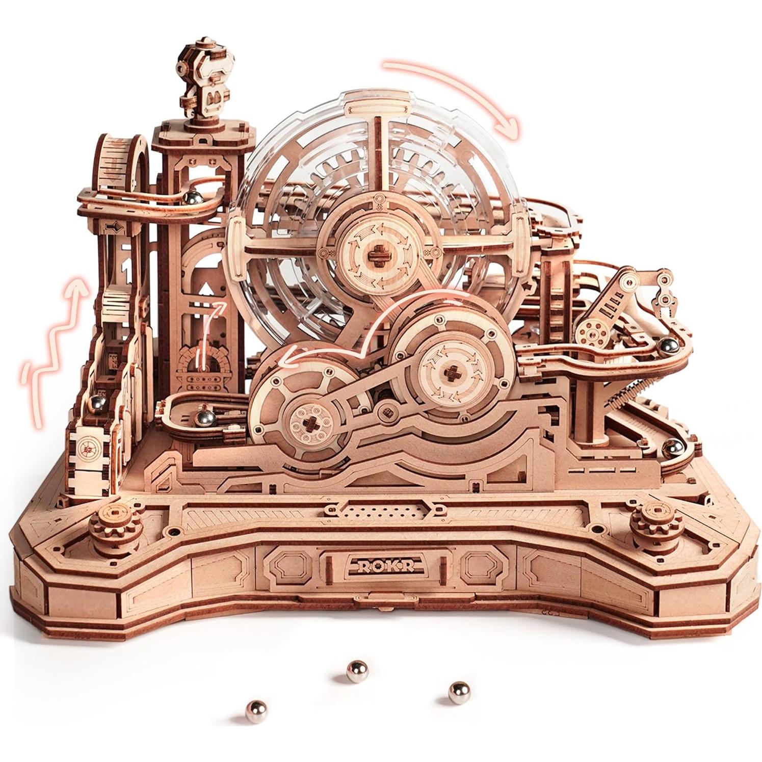 ROKR Rompecabezas 3D de Madera EGC01 y Barco Caballito de Mar MCB02