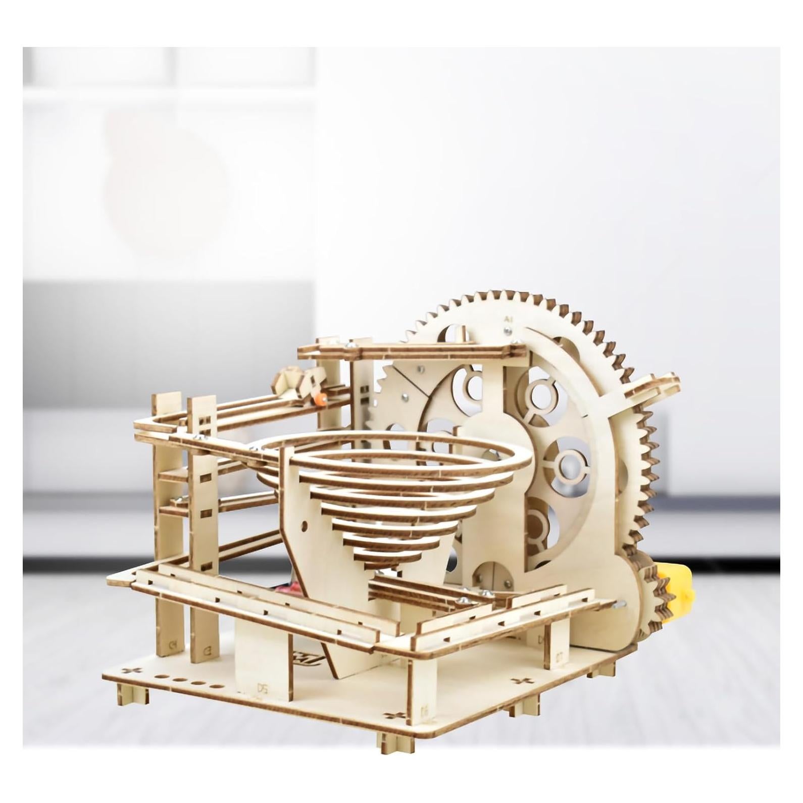 Rompecabezas 3D de Madera Ahyuan Carrera de Canicas 20x20 cm