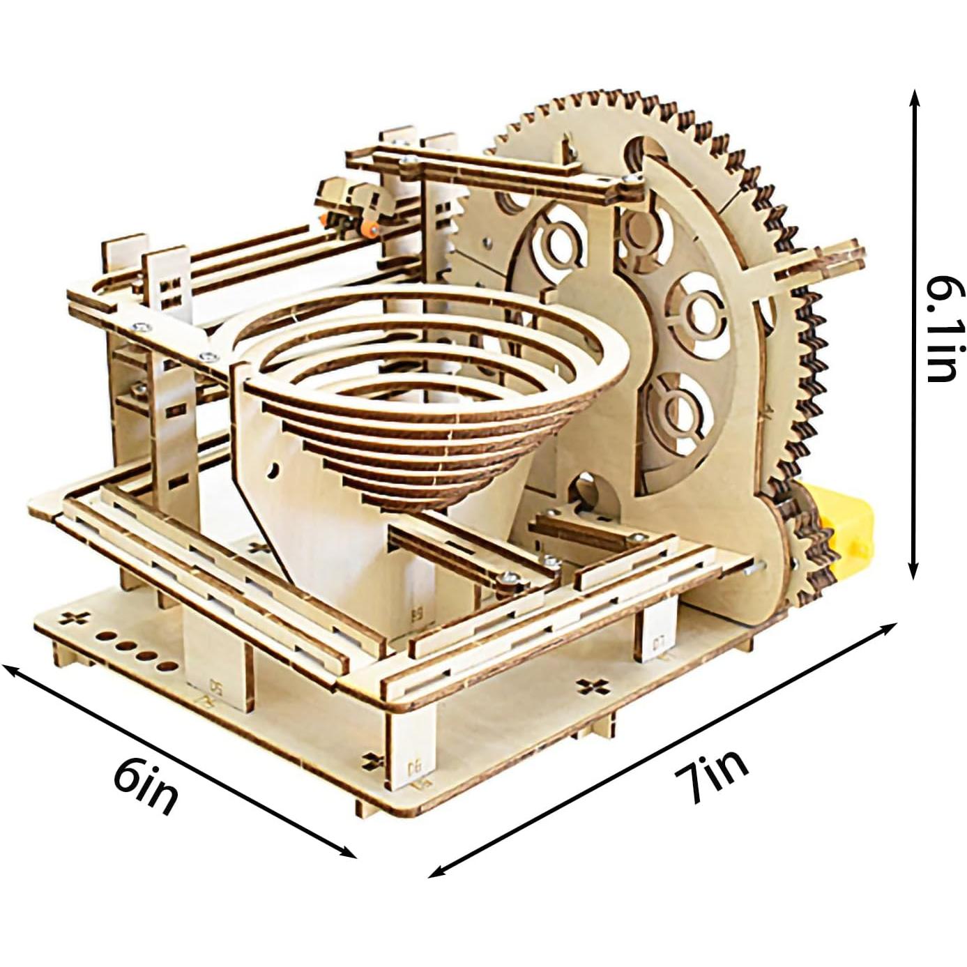 Rompecabezas 3D de Madera Ahyuan Carrera de Canicas 20x20 cm