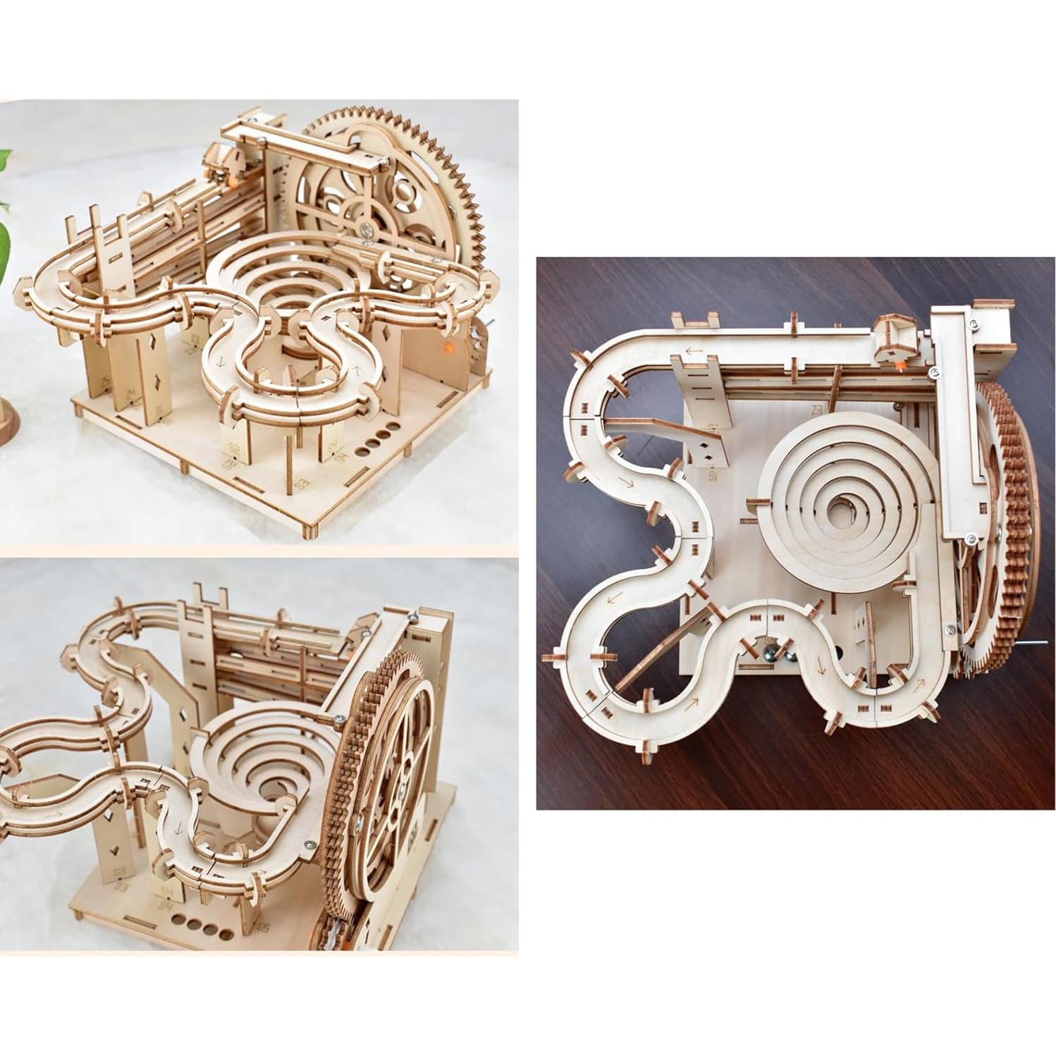 Rompecabezas 3D de Madera Ahyuan Carrera de Canicas 20x20cm