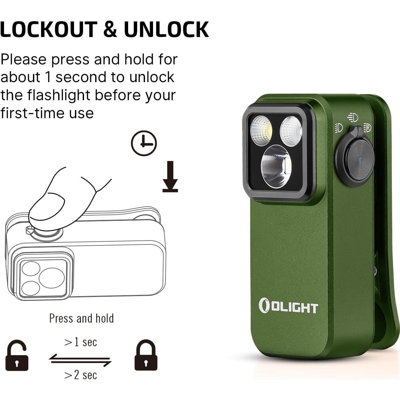 Linterna Táctica OLIGHT Javelot Turbo 2 1800 Lúmenes 1500m